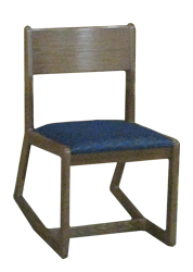 Webster Two Position Chair w\/Upholstered Seat & Wood Back